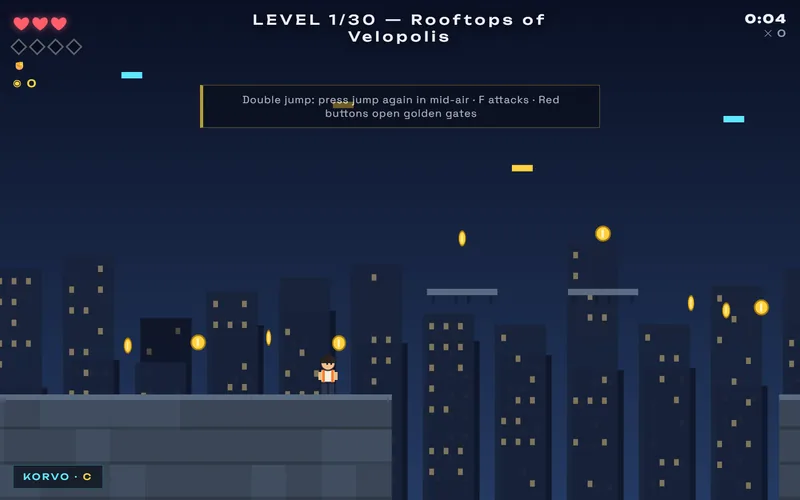 FIFTH SKY — Thirty rooftop levels, four stones, one flying taxi
