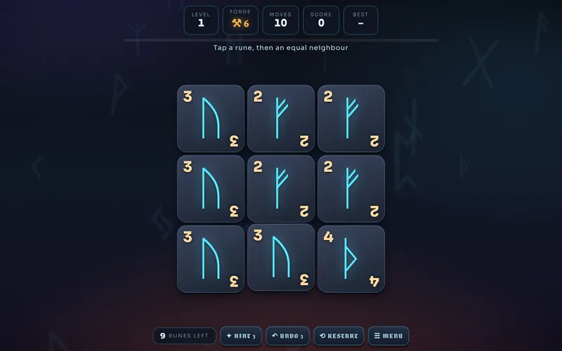 RUNEFORGE — Merge runes on an anvil that never refills